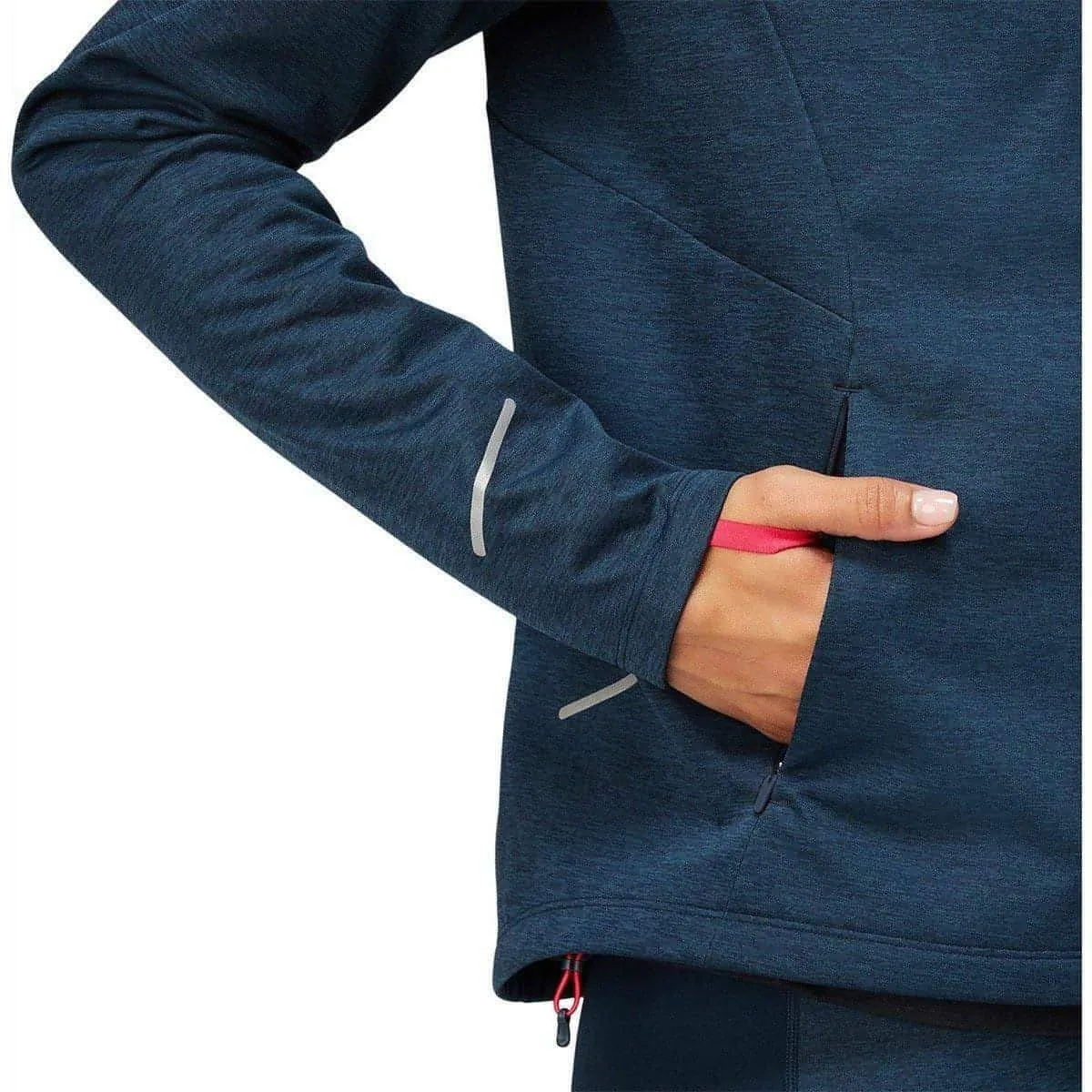 Asics Lite-Show Winter Womens Running Jacket - Navy
