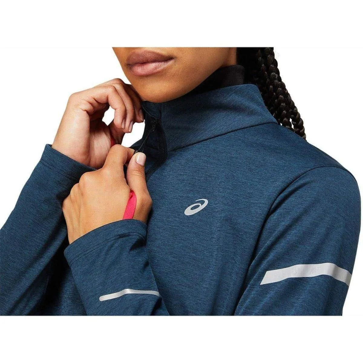 Asics Lite-Show Winter Womens Running Jacket - Navy