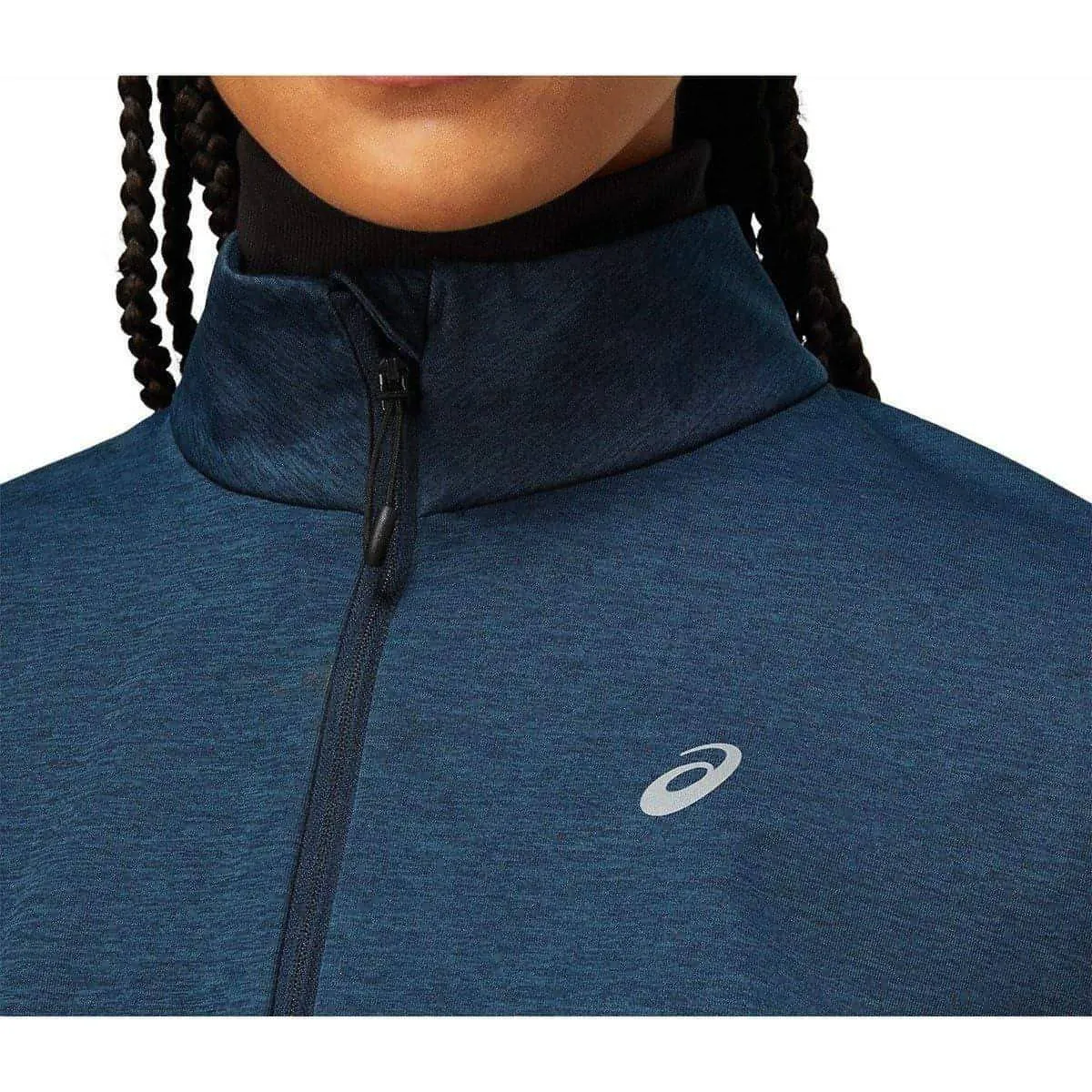 Asics Lite-Show Winter Womens Running Jacket - Navy