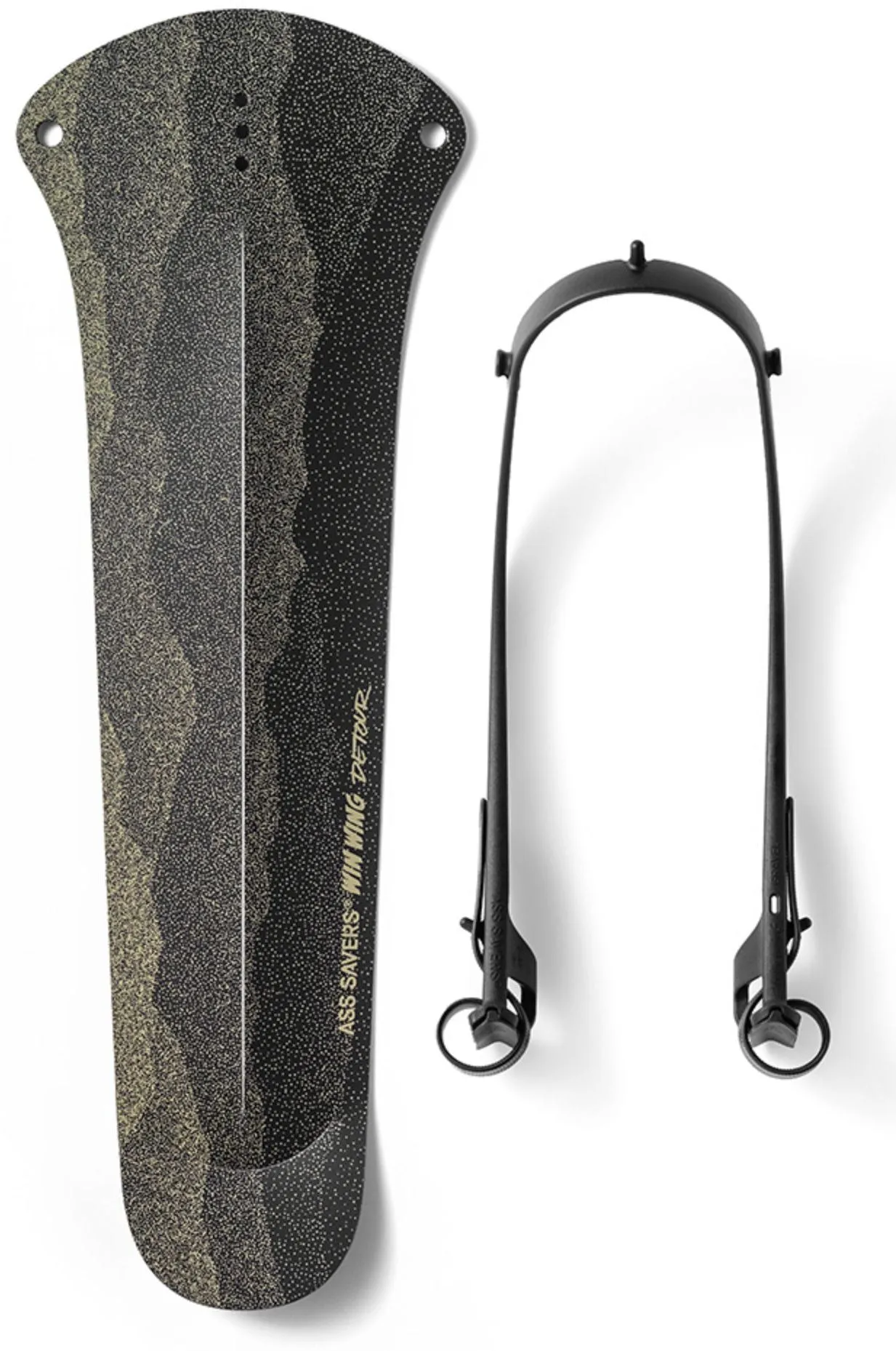 Ass Savers Win Wing 2 Gravel Rear Mudguard - Black