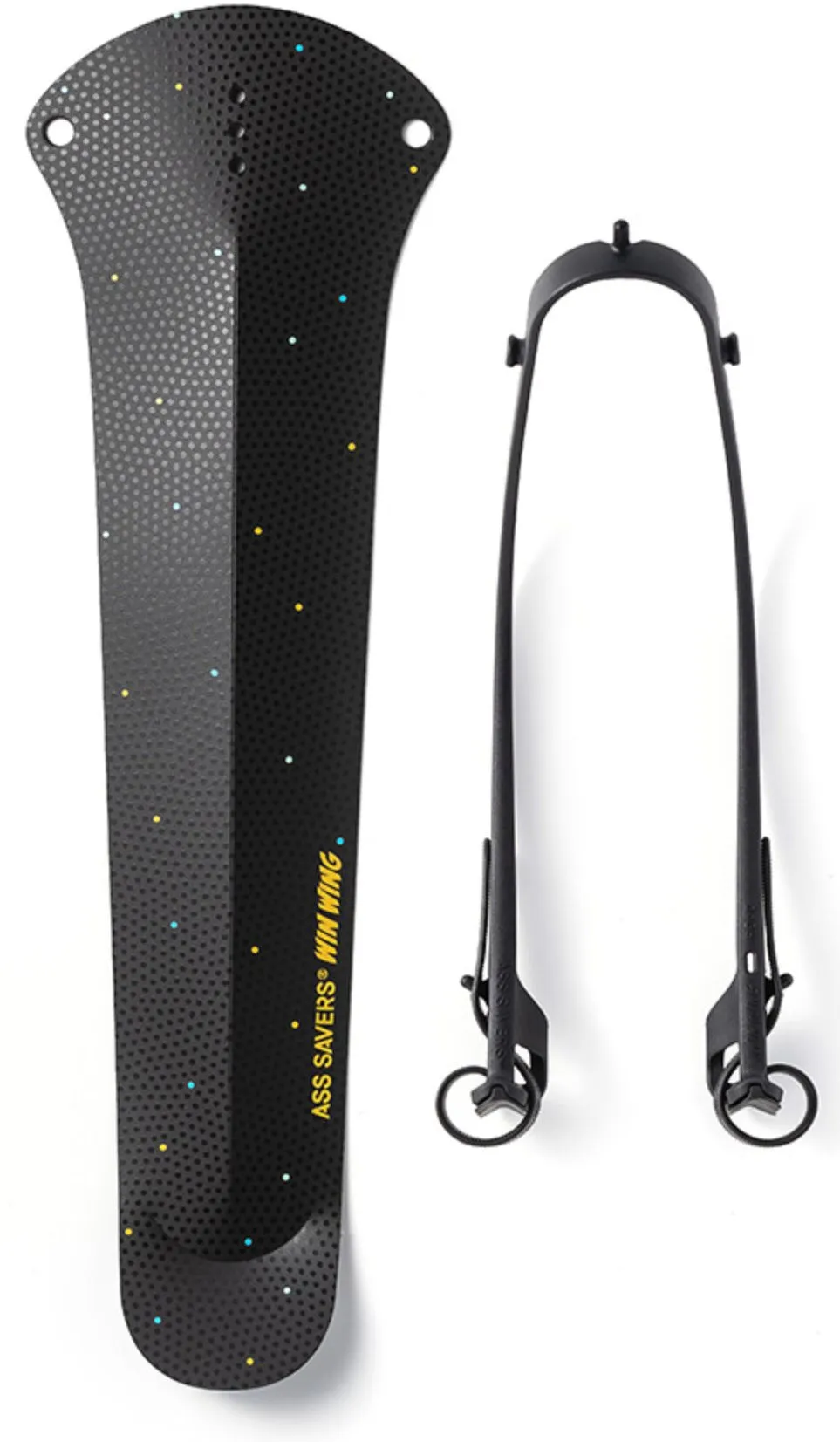 Ass Savers Win Wing 2 Road Rear Mudguard - Black