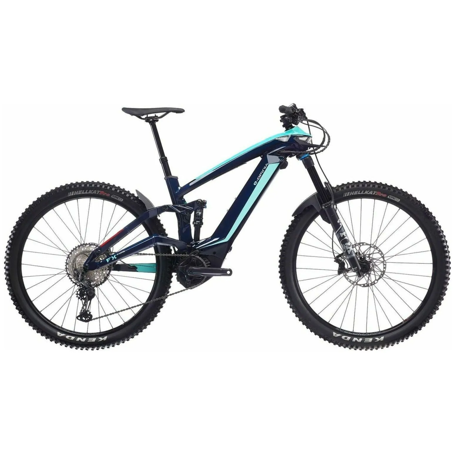 Bianchi E-Omnia FX Type FS XT Electric Mountain Bike 2022 - Blue & Celeste