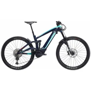 Bianchi E-Omnia FX Type FS XT Electric Mountain Bike 2022 - Blue & Celeste