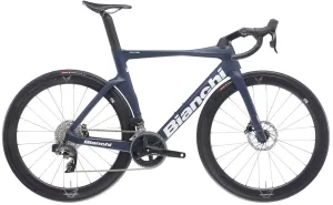 Bianchi Oltre Comp 105 Di2 Carbon Road Bike 2025 - Blue-Grey