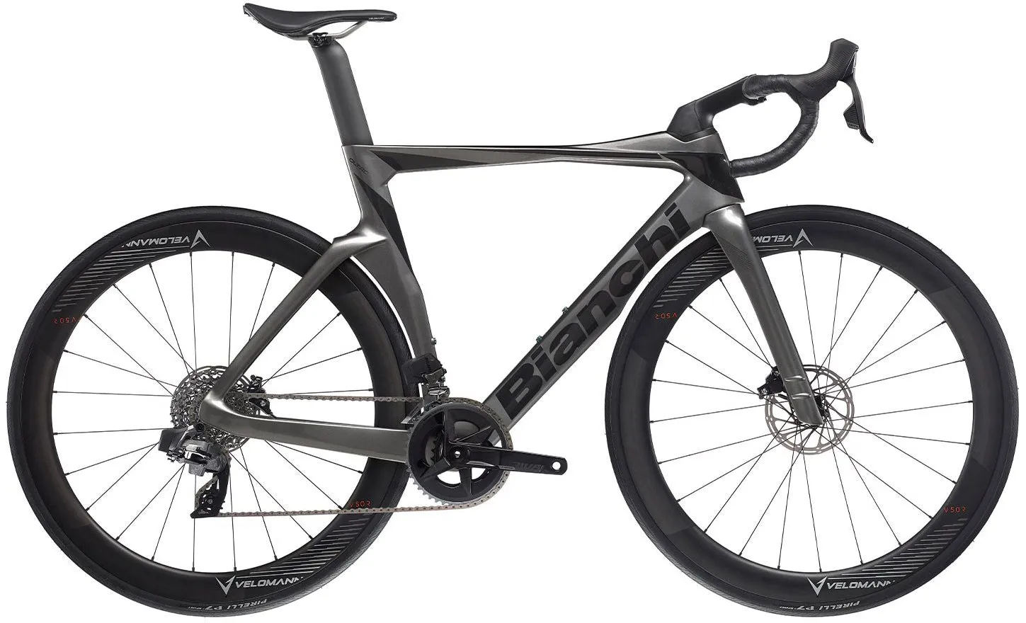 Bianchi Oltre Comp Rival AXS Carbon Road Bike 2025 - Metallic Grey