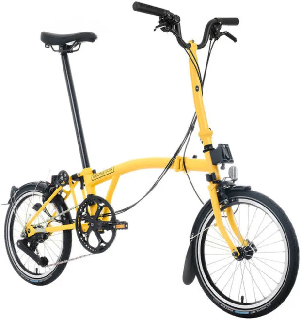 Brompton C Line H12 Folding Bike - Bumblebee Yellow