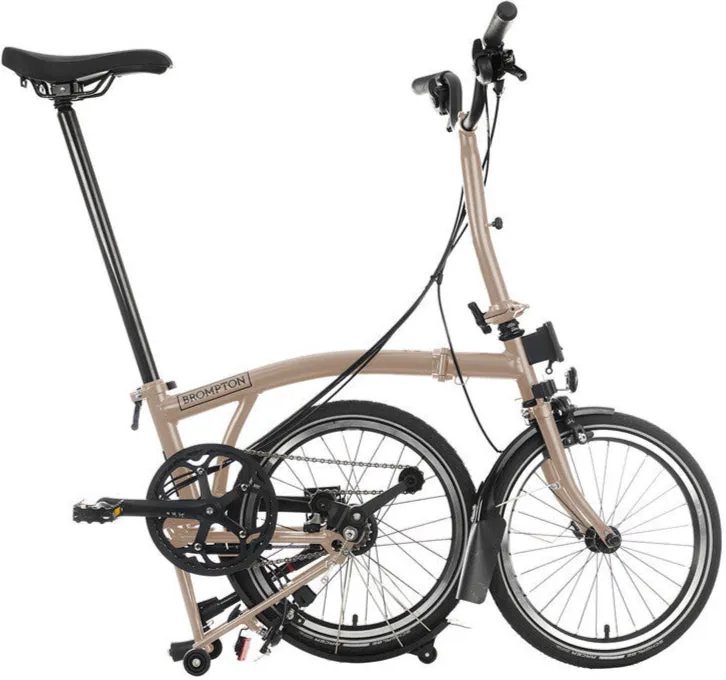 Brompton C Line H12 Folding Bike - Dune Sand