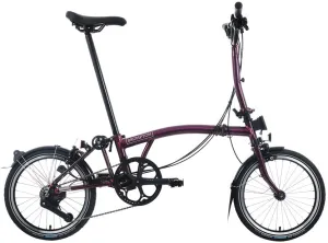 Brompton C Line M12 Folding Bike - Amethyst Lacquer