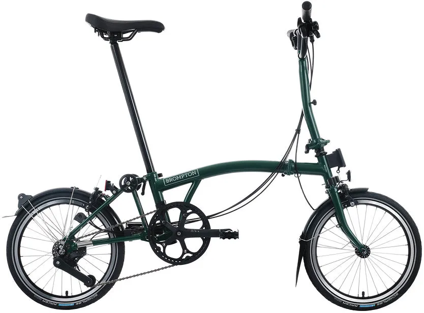 Brompton C Line M12 Folding Bike - Racing Green