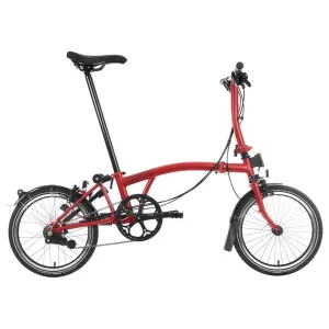 Brompton C Line S6L Black Edition Folding Bike - House Red