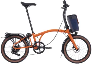 Brompton G Line Electric with Rack Large Folding Bike - Adventure Orange
