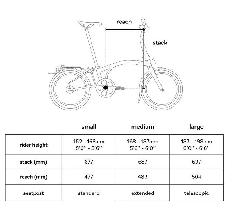 Brompton G Line Electric with Rack Medium Folding Bike - Traildust White