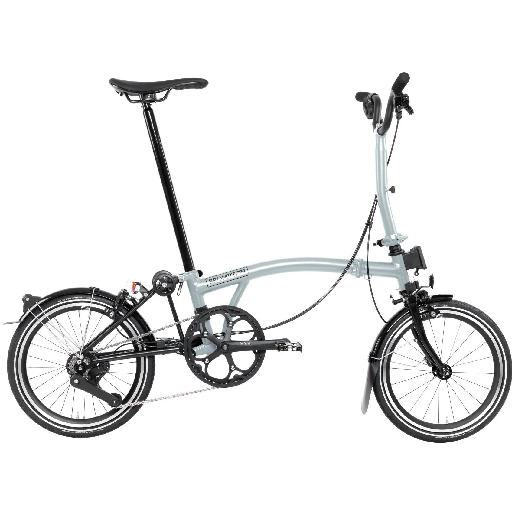 Brompton P Line M4L Folding Bike - Lunar Ice