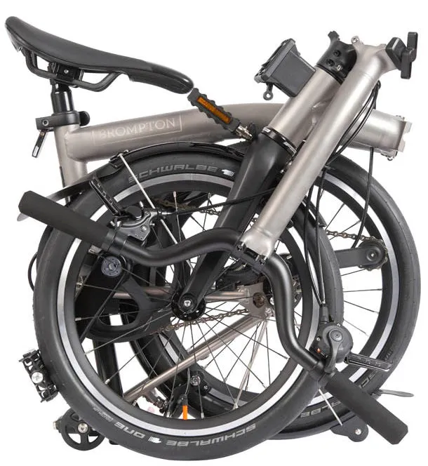 Brompton T Line M4 Folding Bike - Titanium