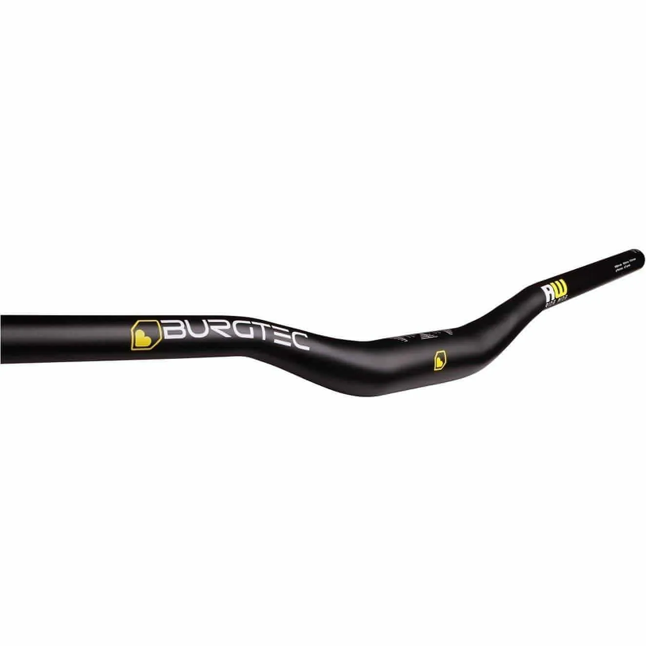 Burgtec RideWide Enduro Alloy 800mm Wide Handlebars 35mm - Black