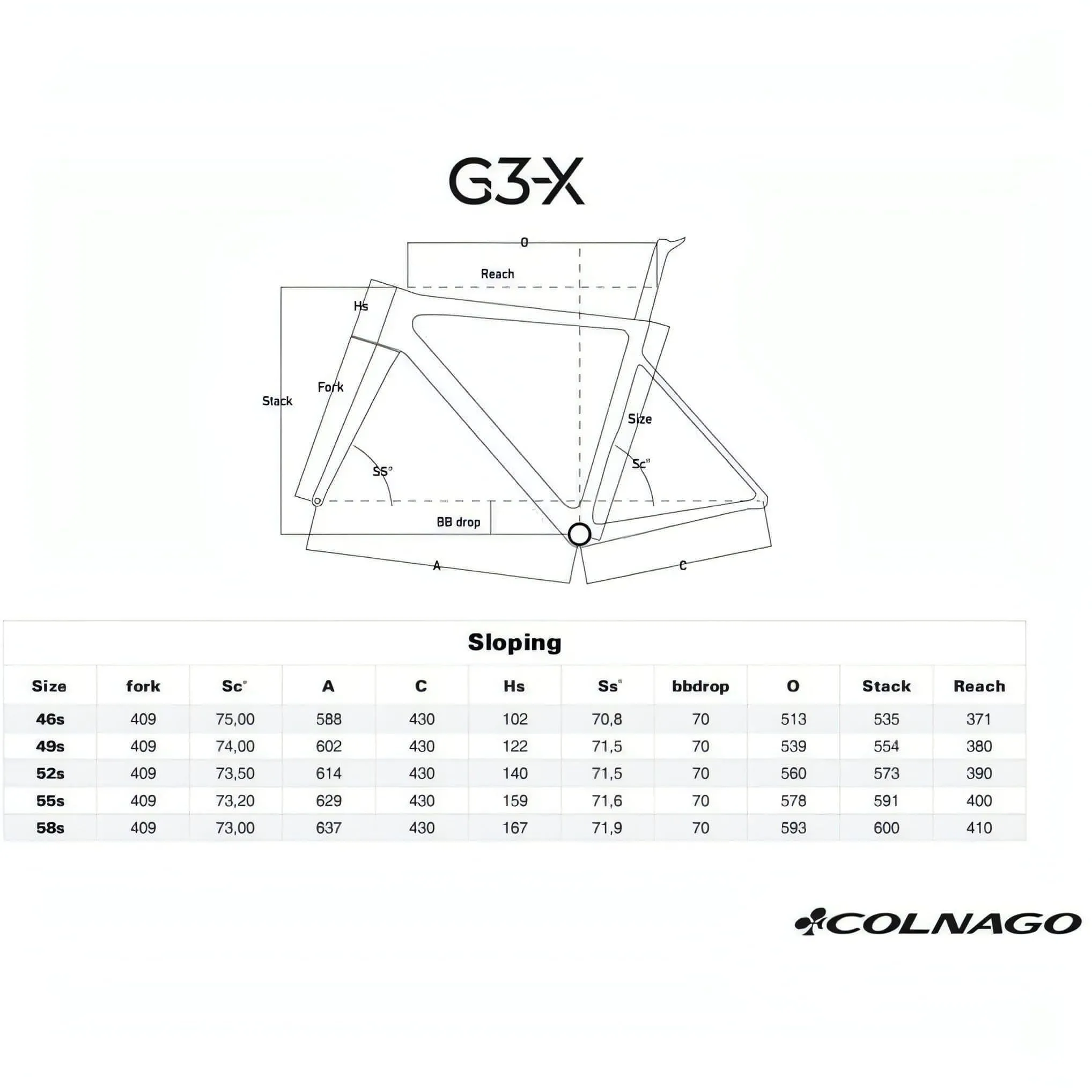Colnago G3X Shimano GRX 1x Carbon Gravel Bike 2023 - Black