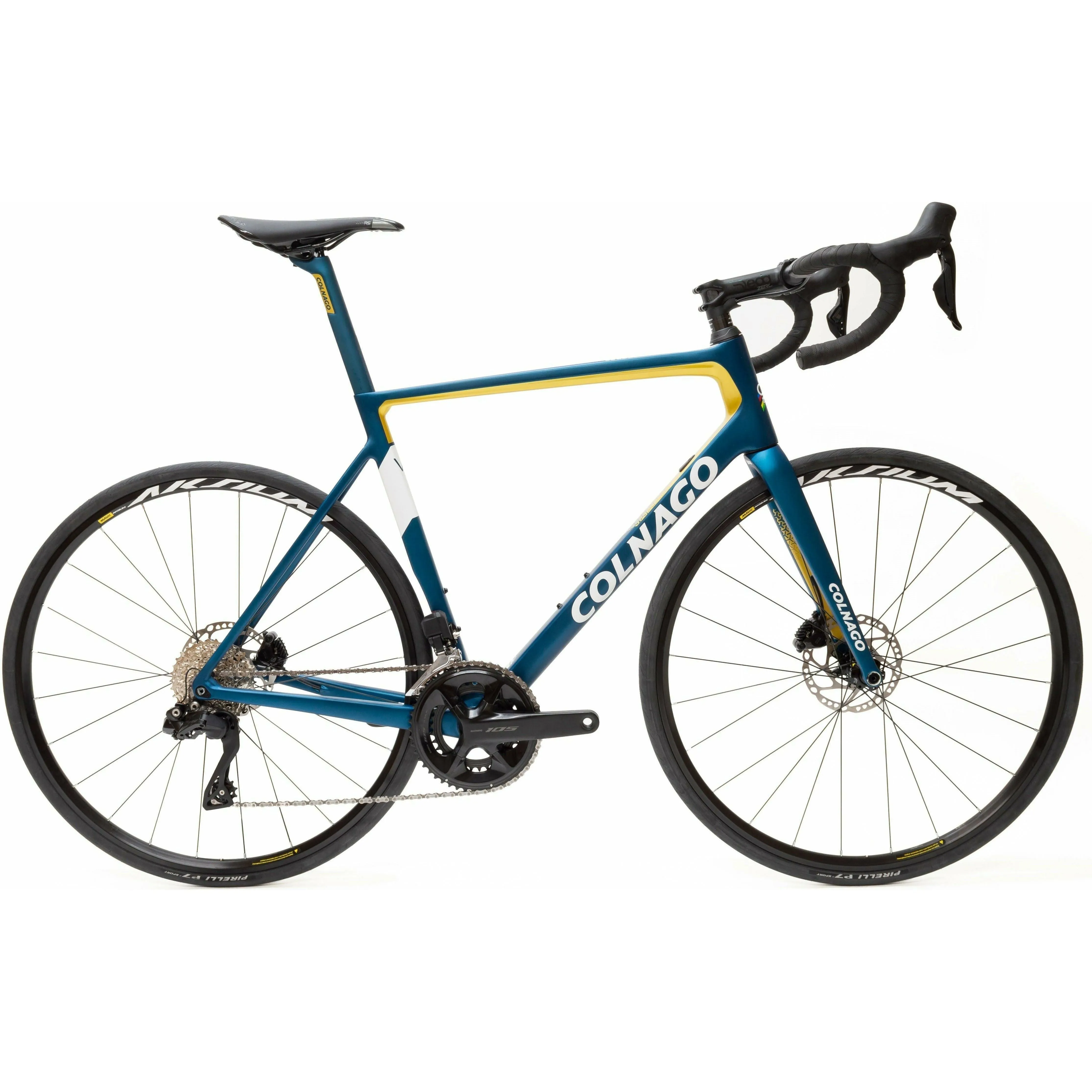 Colnago V3 105 Di2 Disc Carbon Road Bike 2023 - Blue & Gold