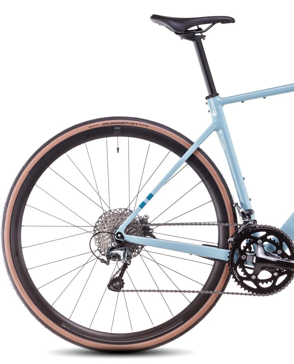 Cube Attain Race Road Bike 2025 - Teal Grey
