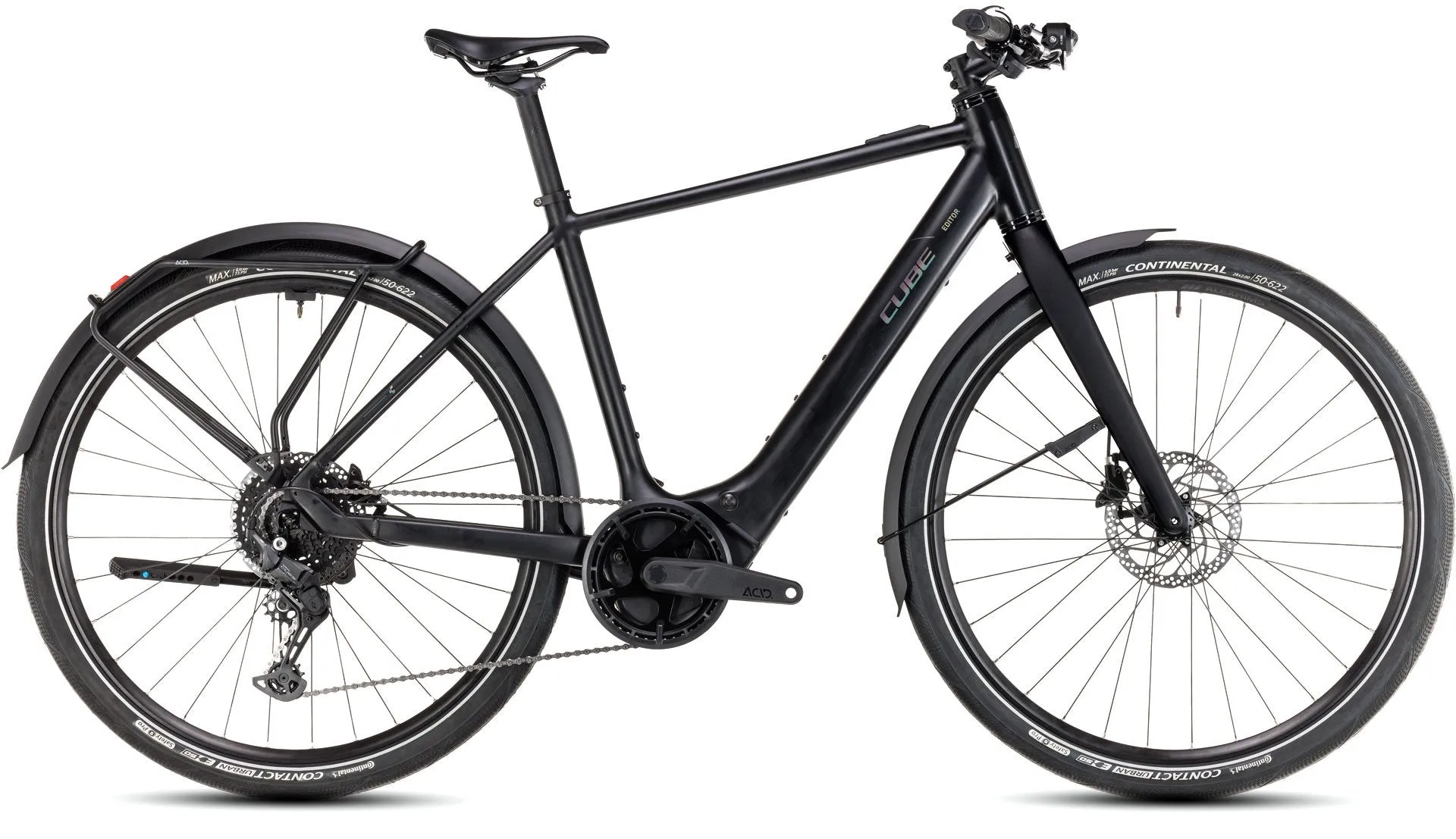 Cube Editor Hybrid Pro FE 400X Electric Hybrid Bike 2025 - Black