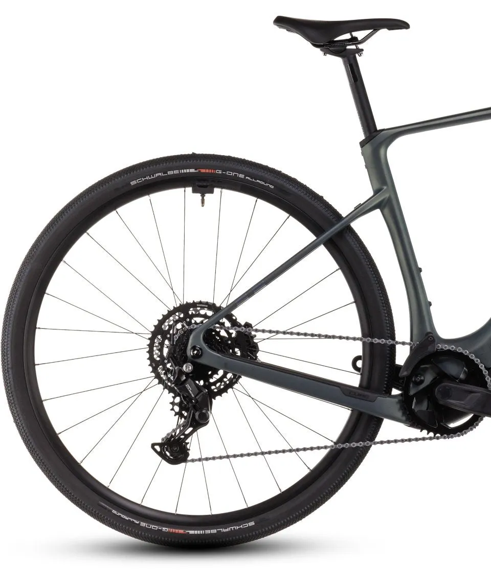 Cube Nulane Hybrid C:62 Race 400X Electric Hybrid Bike 2025 - Sagebrush Green