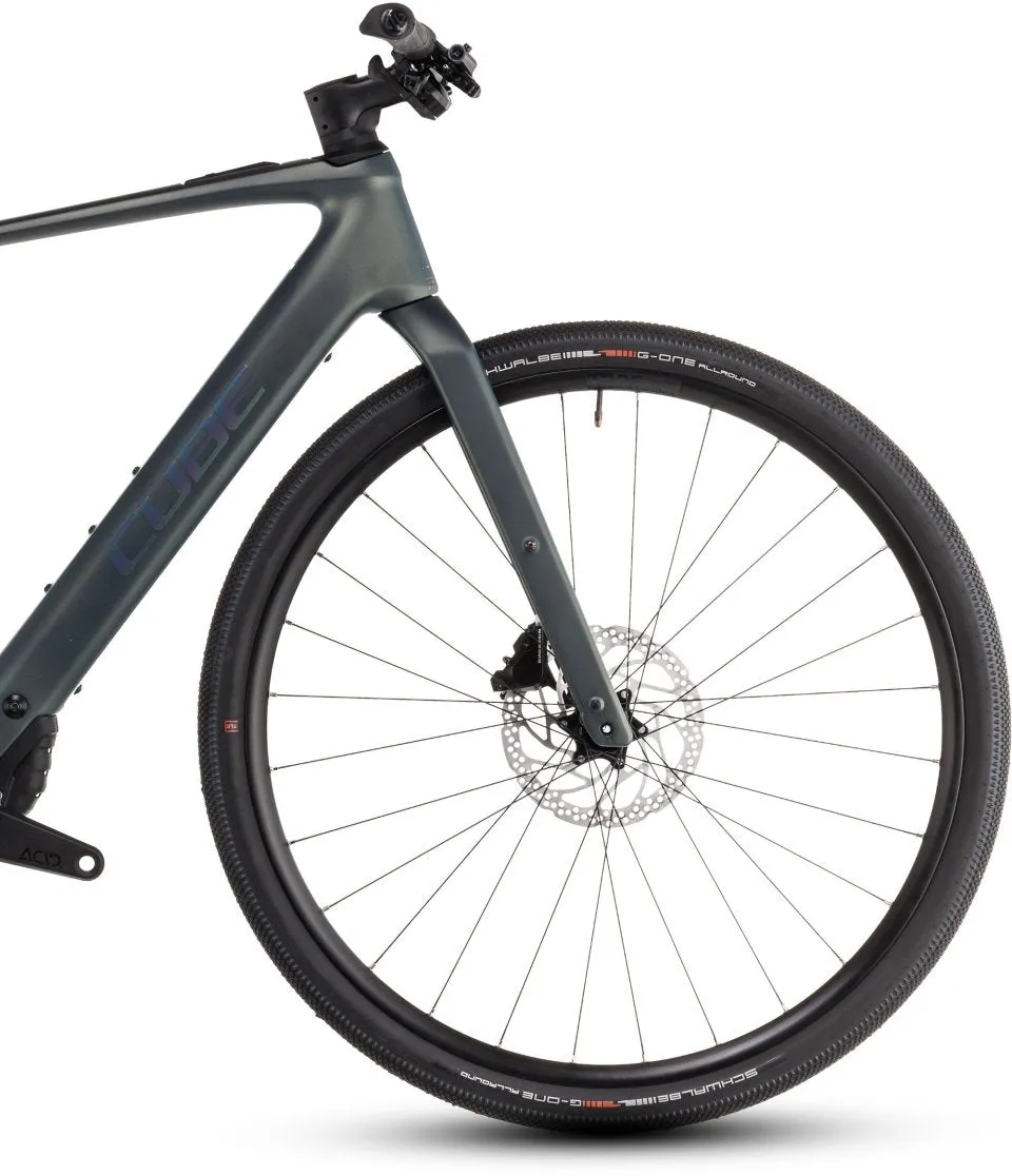Cube Nulane Hybrid C:62 Race 400X Electric Hybrid Bike 2025 - Sagebrush Green