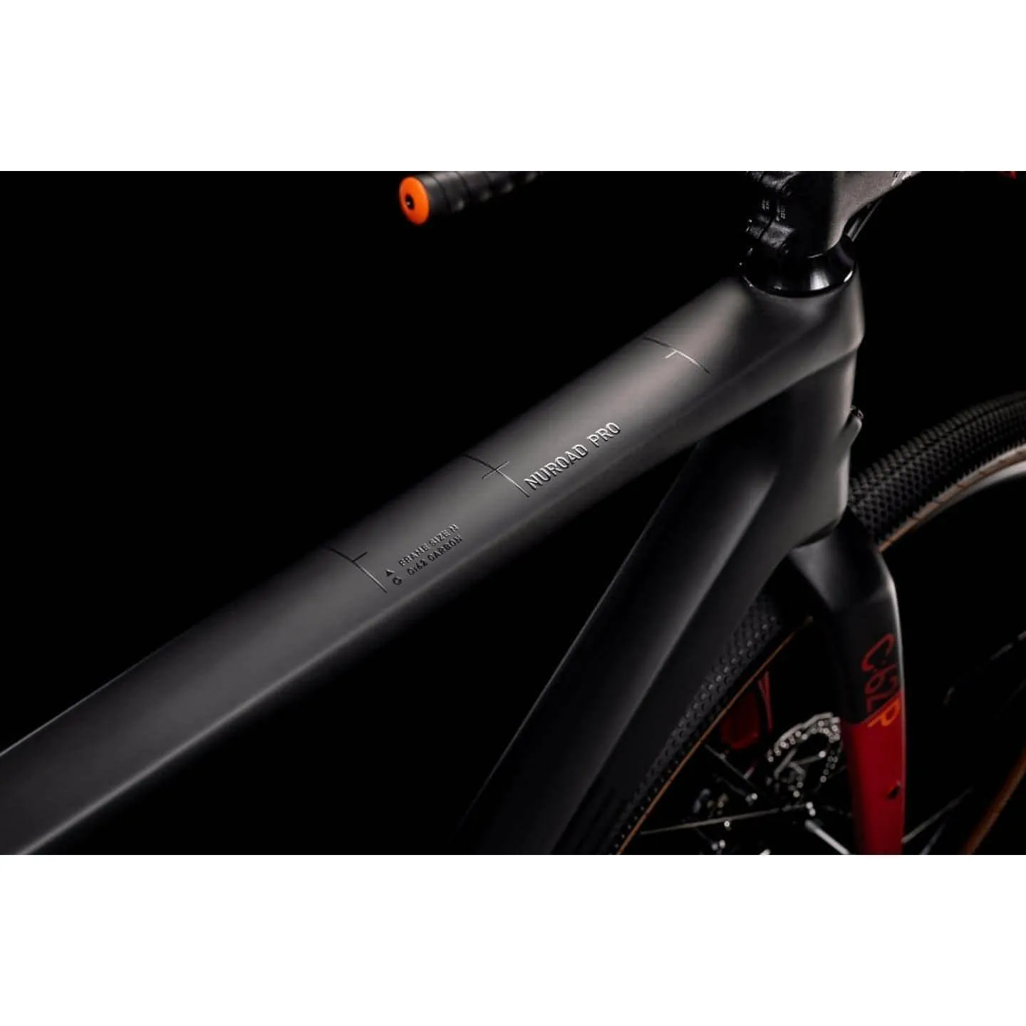 Cube Nuroad C:62 Pro Carbon Gravel Bike 2022 - Black & Red