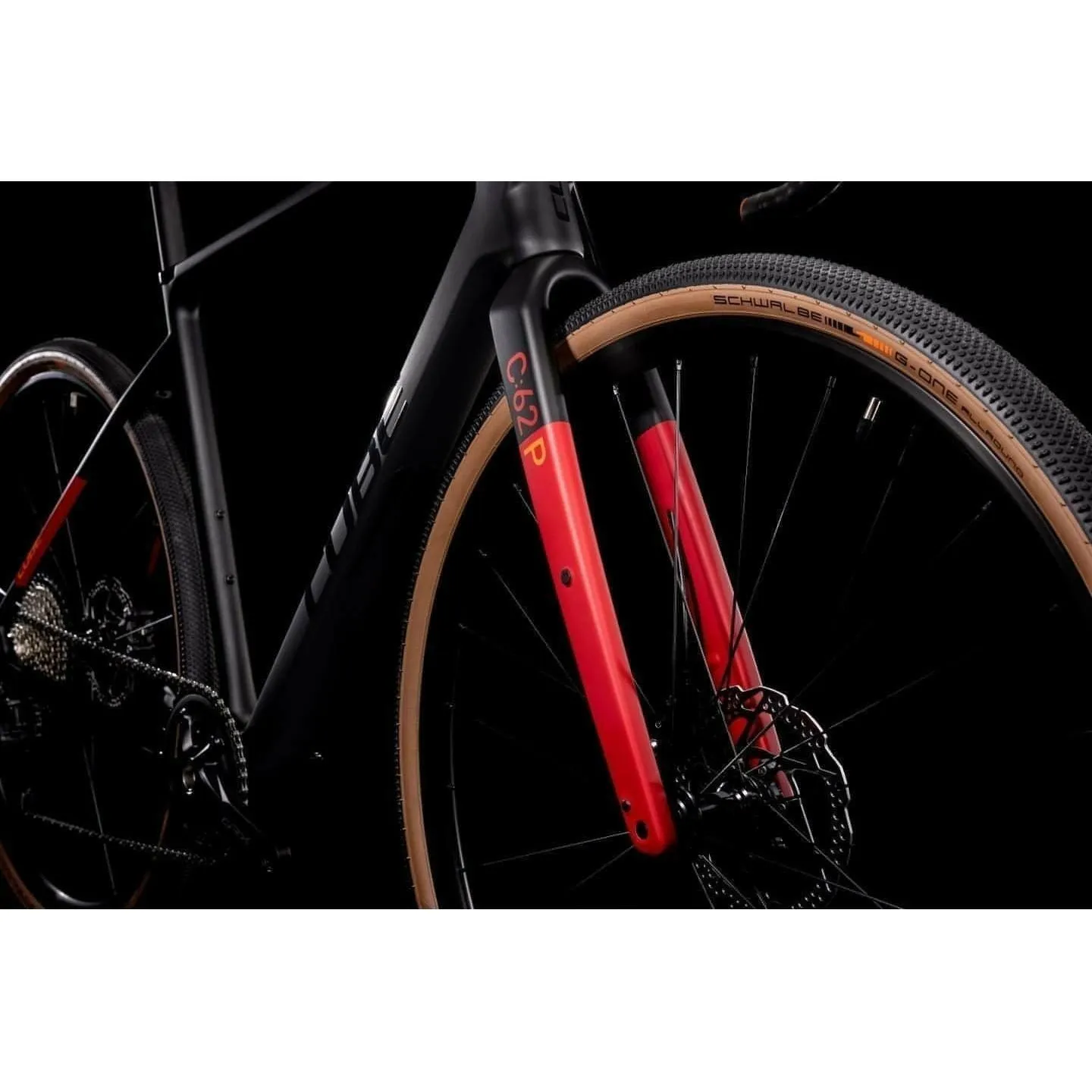 Cube Nuroad C:62 Pro Carbon Gravel Bike 2022 - Black & Red