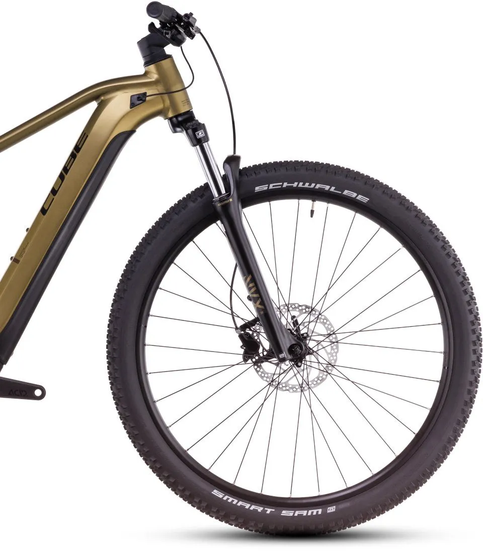 Cube Reaction Hybrid Performance 500 Electric Mountain Bike 2025 - Golden Lime