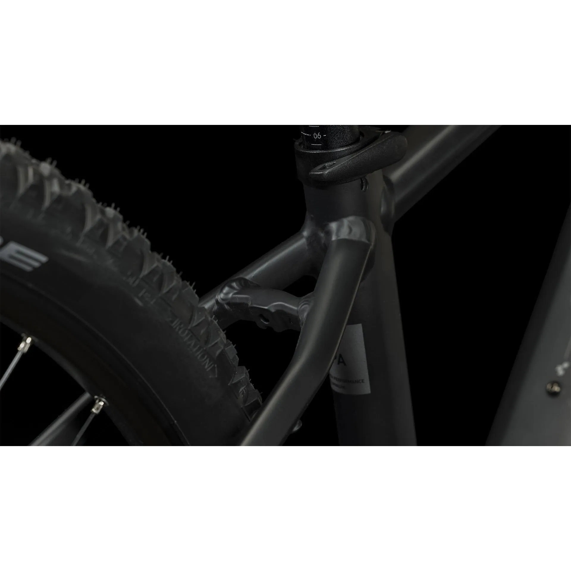 Cube Reaction Hybrid Performance 625 Electric Mountain Bike 2024 - Black & Grey