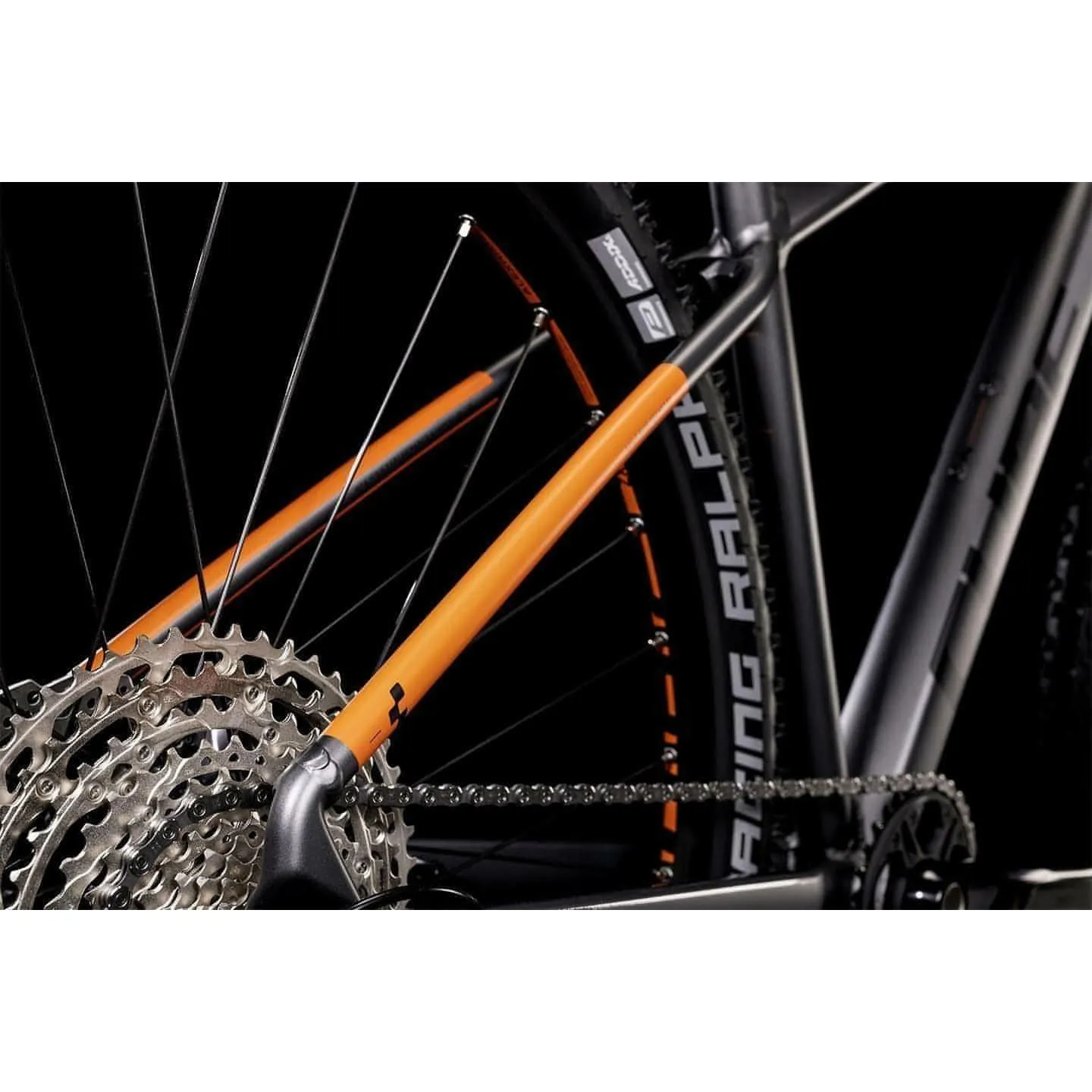 Cube Reaction Pro Mountain Bike 2022 - Grey & Orange