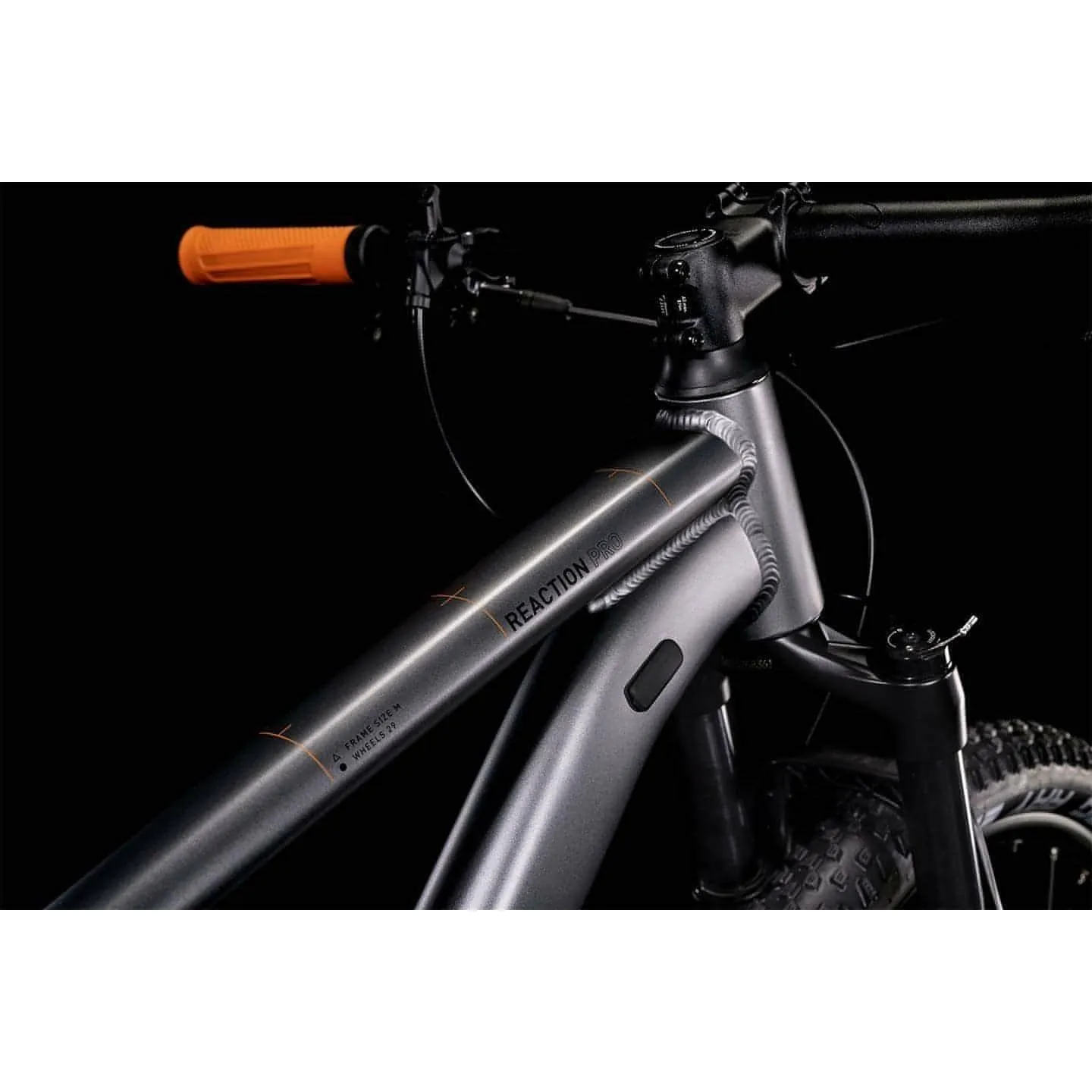 Cube Reaction Pro Mountain Bike 2022 - Grey & Orange