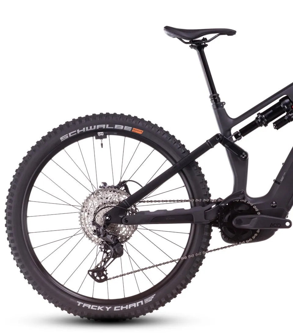 Cube Stereo Hybrid One77 HPC SLX 800 Carbon Electric Full Suspension Mountain Bike 2025 - Blackline