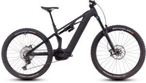 Cube Stereo Hybrid One77 HPC SLX 800 Carbon Electric Full Suspension Mountain Bike 2025 - Blackline