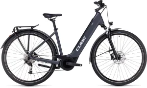 Cube Touring Hybrid One 500 Easy-Entry Electric Hybrid Bike 2023 - Dark Grey
