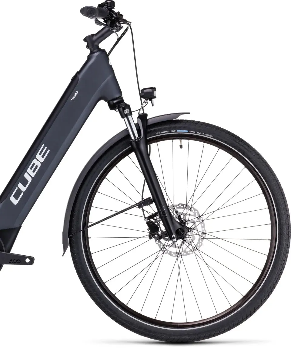 Cube Touring Hybrid One 500 Easy-Entry Electric Hybrid Bike 2023 - Dark Grey