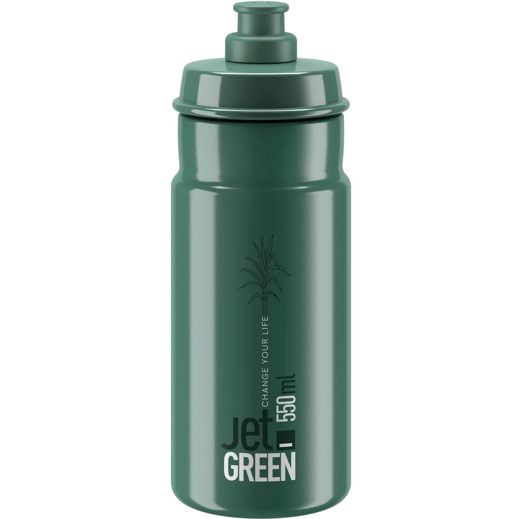 Elite Jet Green 550ml Water Bottle - Green