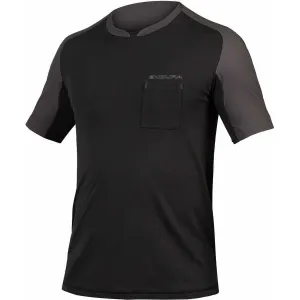 Endura GV500 Foyle Tech Short Sleeve Mens Cycling Jersey - Black