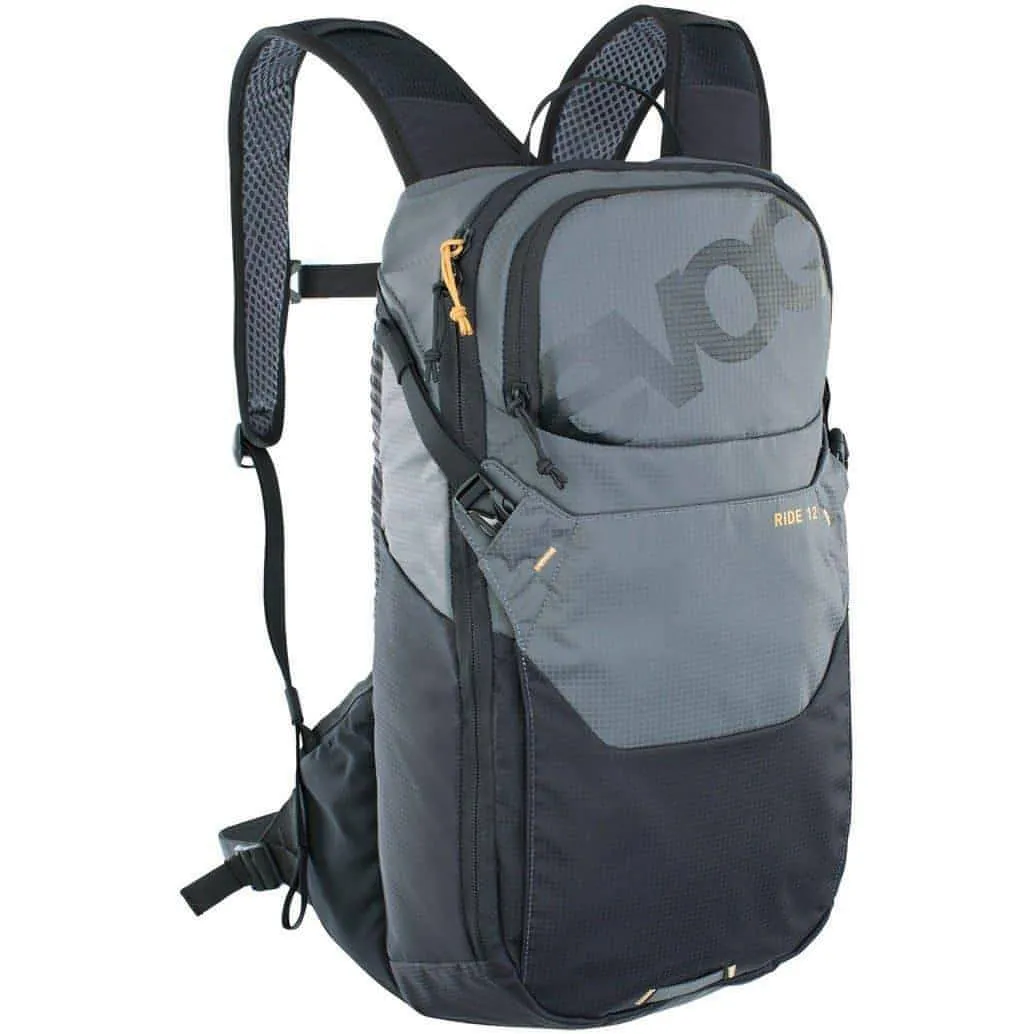 Evoc Ride Performance 12L Hydration Backpack With 2L Bladder - Grey