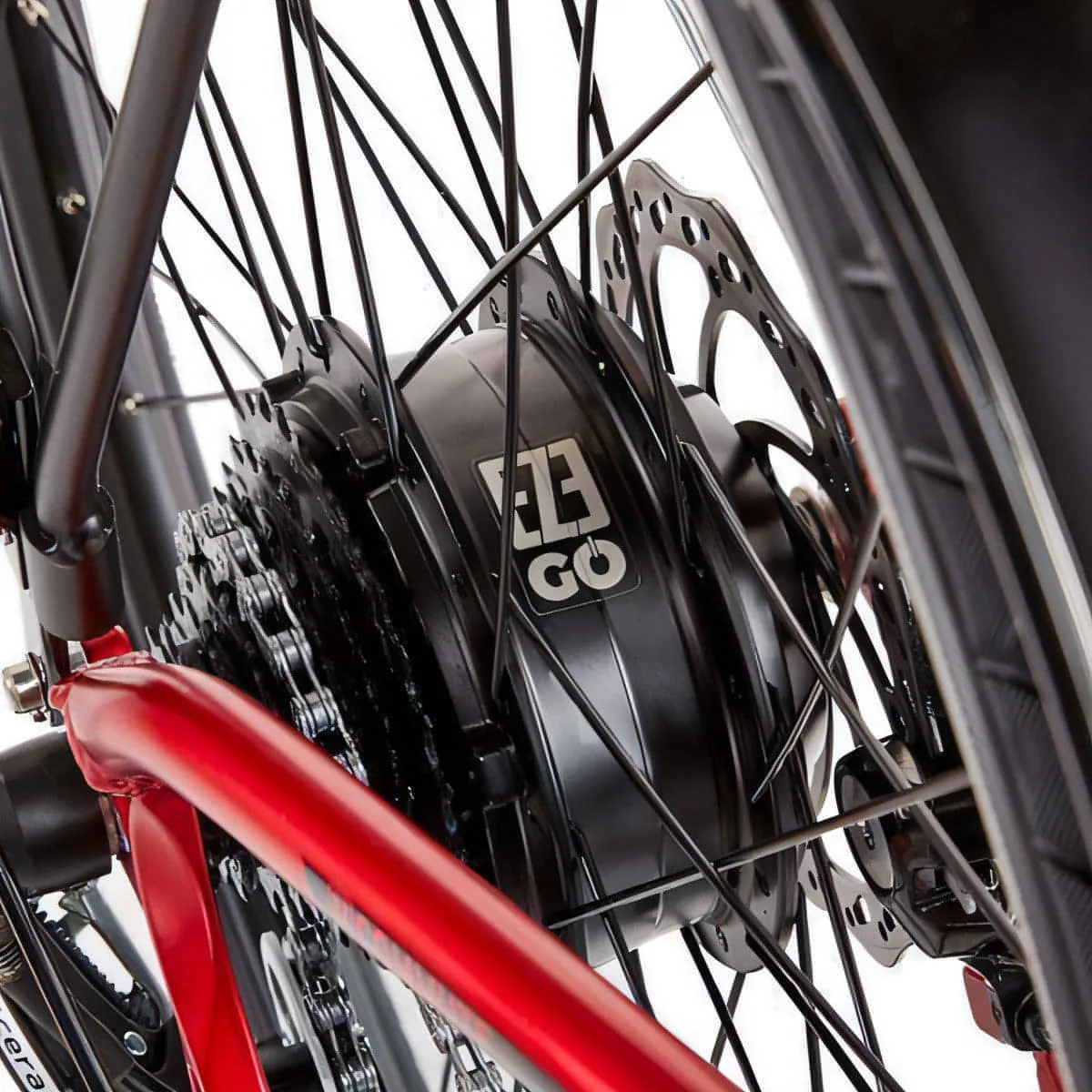 Ezego Commute EX 500Wh Electric Hybrid Bike - Matt Metallic Red