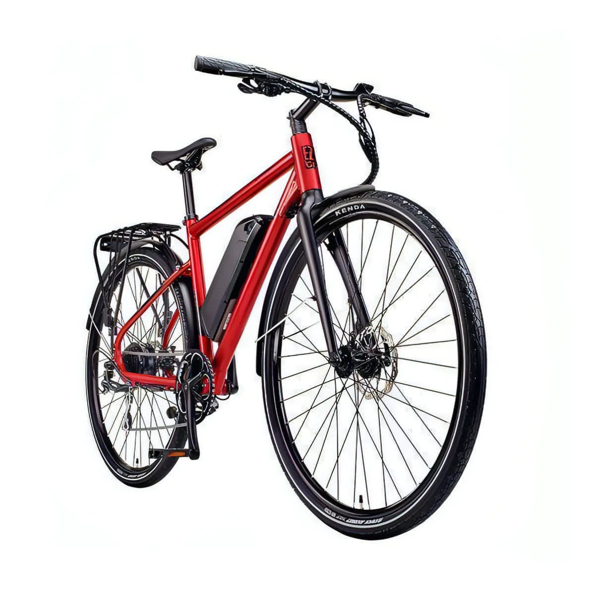 Ezego Commute EX 500Wh Electric Hybrid Bike - Matt Metallic Red