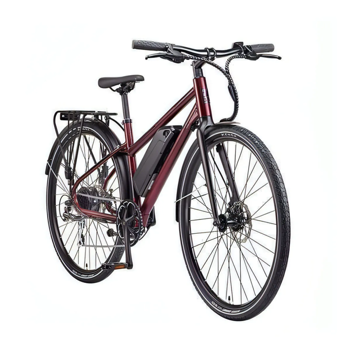 Ezego Commute EX 500Wh Womens Electric Hybrid Bike - Matt Metallic Purple