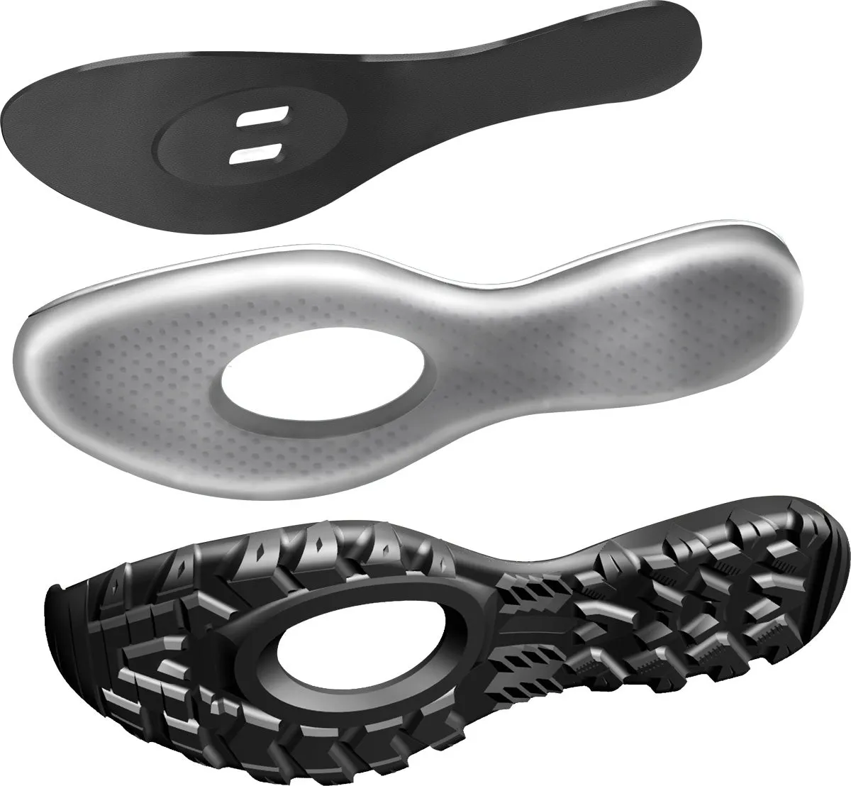 FLR Rexston Mens MTB Cycling Shoes - Black