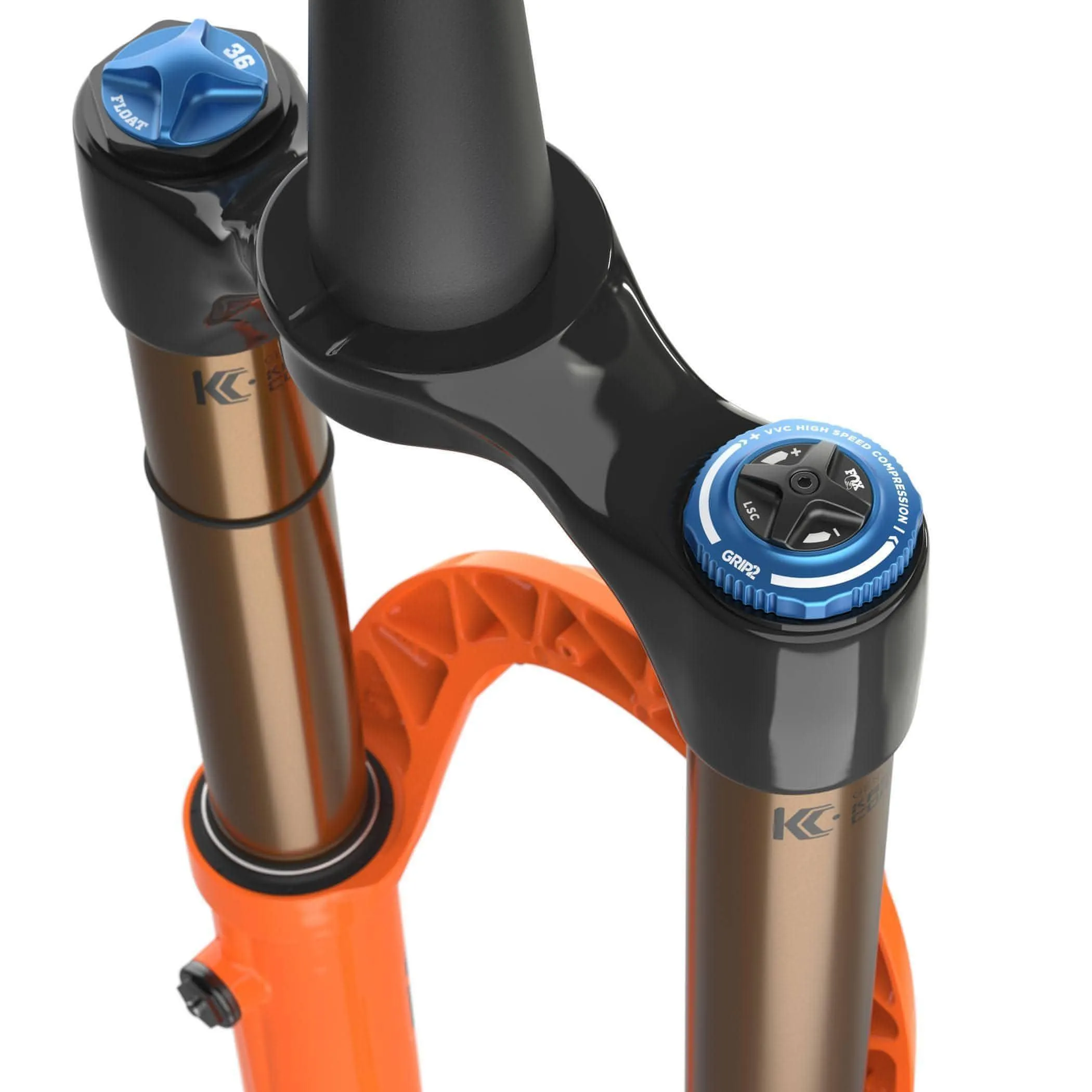 Fox 36 Float Factory 27.5 Inch GRIP2 44mm Offset BOOST Tapered Suspension Fork 2022 - Orange