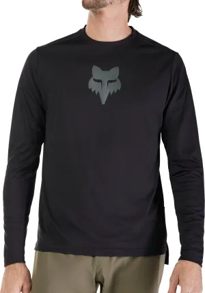 Fox Ranger Fox Head Long Sleeve Mens Cycling Jersey - Black