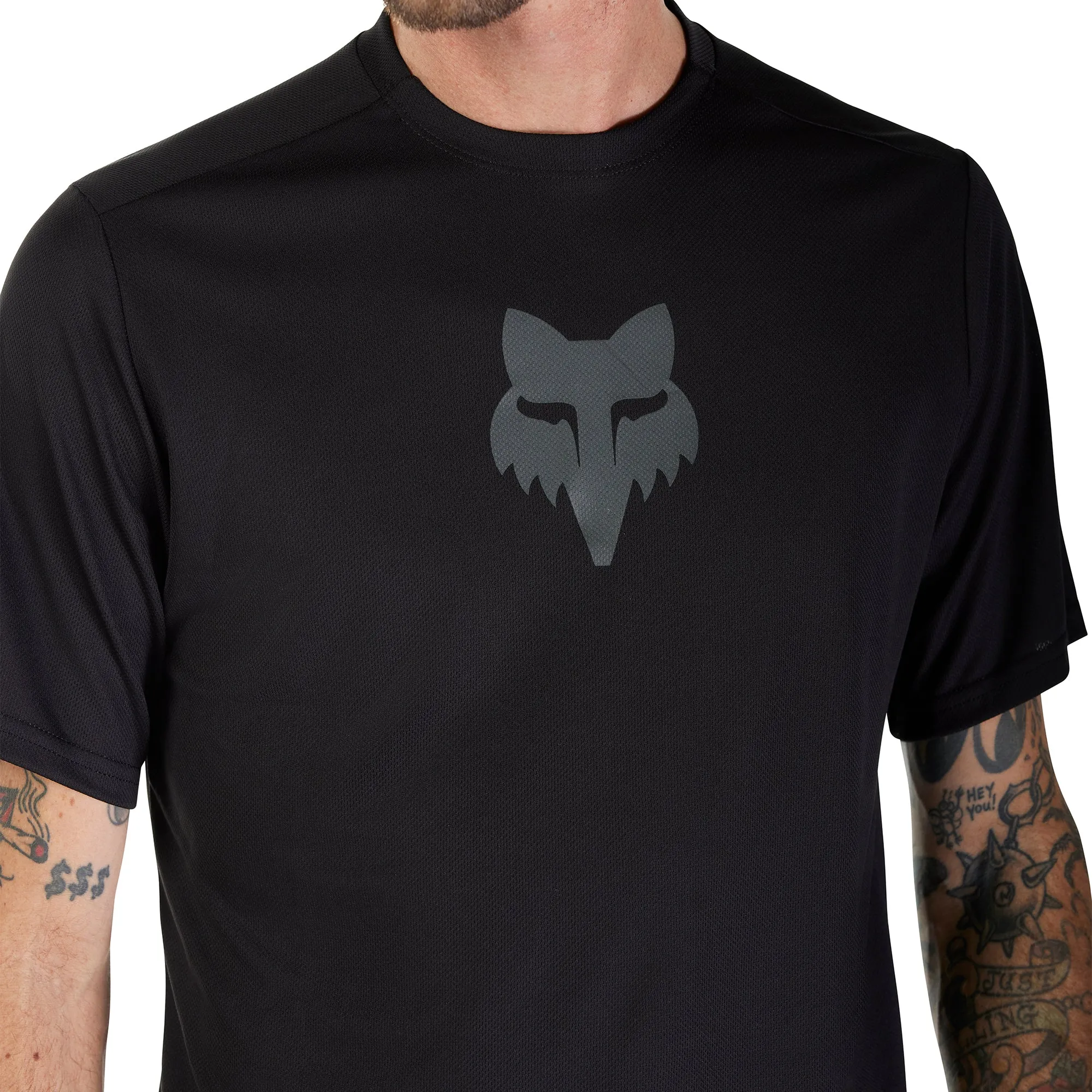Fox Ranger Fox Head Short Sleeve Mens Cycling Jersey - Black