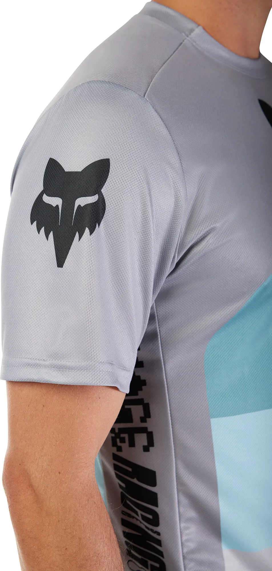 Fox Ranger Grid Short Sleeve Mens Cycling Jersey - Grey