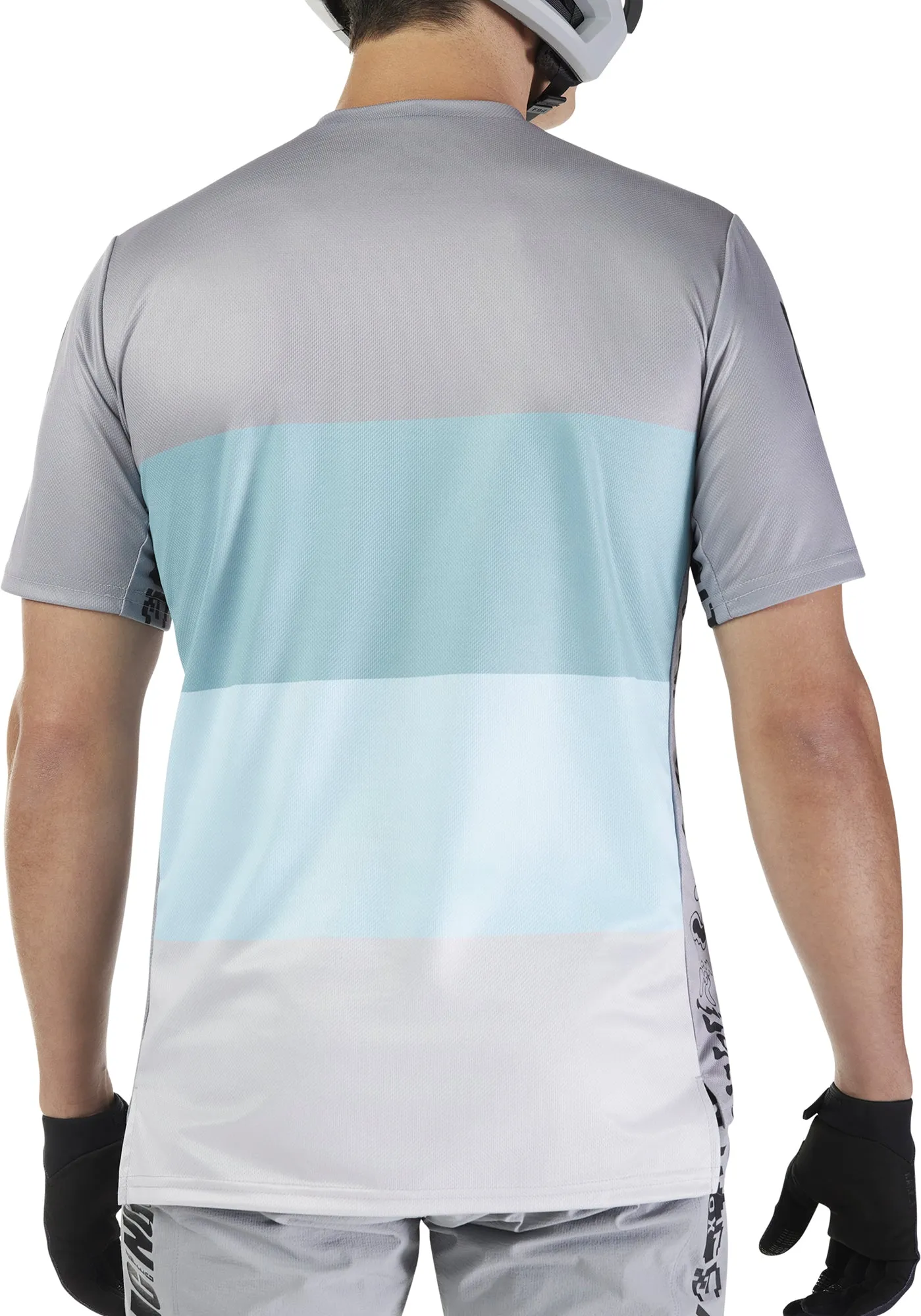 Fox Ranger Grid Short Sleeve Mens Cycling Jersey - Grey