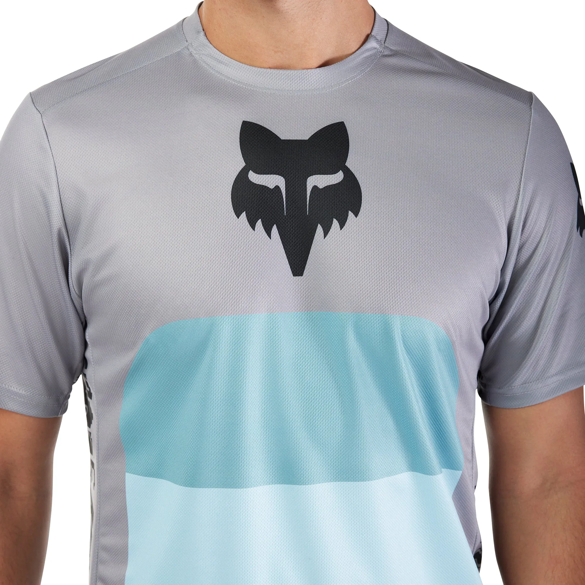 Fox Ranger Grid Short Sleeve Mens Cycling Jersey - Grey