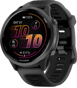Garmin Forerunner 570 47mm HRM With GPS Watch - Black