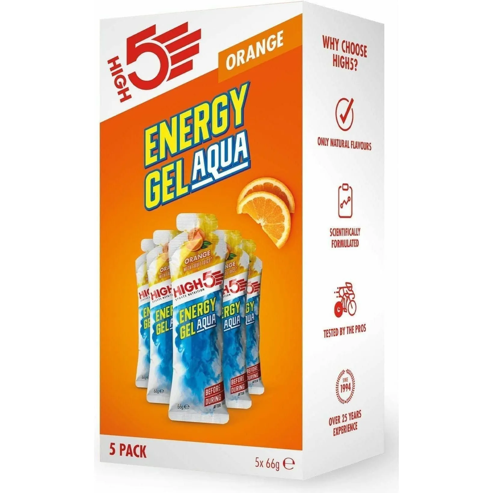 High 5 Energy Gel Aqua (Box Of 5)